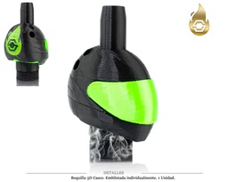 [124.76803] BOQUILLA 3D SAPIENS CASCO NEGRO 1 UD