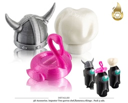[124.76816] ACCESORIOS 3D SAPIENS IMPOSTOR PACKS 3 GORROS