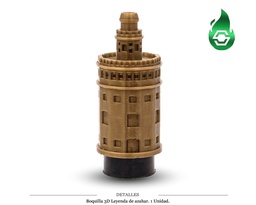 [124.76859G] BOQUILLA 3D SAPIENS LEYENDA AZAHAR DORADA 1 UD