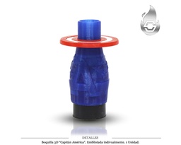 [124.76864] BOQUILLA 3D SAPIENS CAPITAN AMERICA 1 UD