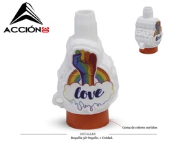 [124.768A03] BOQUILLA 3D ACCION ORGULLO 1 UD