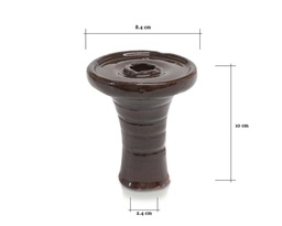 [124.79860] CAZOLETA BARRO MARRON 8,4X2,4X10 CM