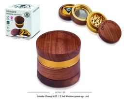 [125.000] GRINDER CHAMP MET I.T.IND. WOODEN 50MM 4P 1 UD