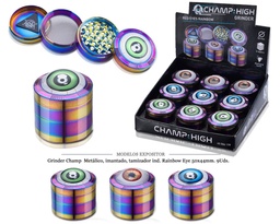[125.15402] GRINDER CHAMP MET I.T.IND.RAINBOW EYE 50X44MM 9 UDS