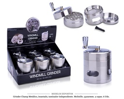 [125.161] GRINDER CHAMP MET I.T.IND. MOL. 55X90MM 4P 6 UDS