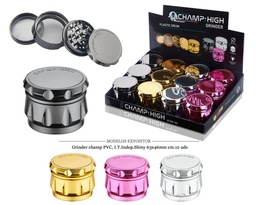 [125.233] GRINDER CHAMP PVC I.T. INDEP. SHINY 63X46MM 12 UDS