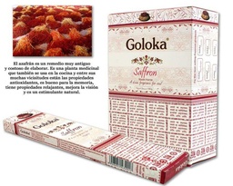 [126.375] INCIENSO GOLOKA SAFFRON 15GR 12 UDS