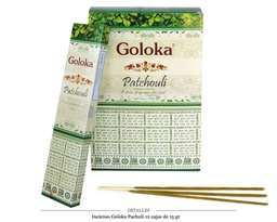 [126.377] INCIENSO GOLOKA PATCHOULI  15GR 12 UDS
