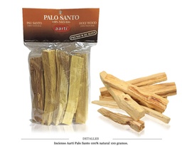 [126.430] INCIENSO AARTI PALO SANTO 100% NATURAL 100 GR 1 UD