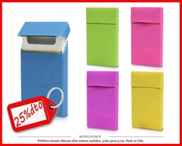 [127.146] PITILLERA SILICONA ATOMIC SLIM COLORS PACK 10 UDS