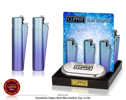 [200.9310] ENCD. CLIPPER METAL BLUE GRADIENT 12 UDS