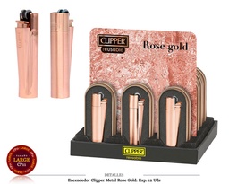 [200.9329] ENCD. CLIPPER METAL ROSE GOLD 12 UDS
