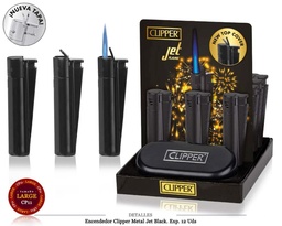 [200.9411] ENCD. CLIPPER METAL JET MATT BLACK 12 UDS
