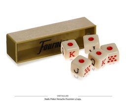[210.147] DADO POKER H. FOURNIER C/CAJA 9,1x2,4x2,4 CM