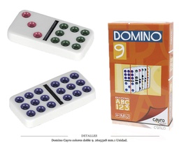 [210.542] DOMINO CAYRO COLORES DOBLE 9