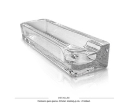 [290.09502] CENICERO PURO CRISTAL 20X6X3,5 CM 1 UD