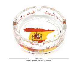 [290.098] CENICERO CRISTAL ESPAÑA 1 UD