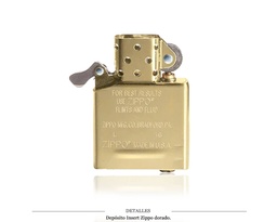 [Z780.077] DEPOSITO ZIPPO DORADO GRANDE