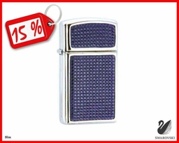 [ZEE80Z.373] ZIPPO MD. SWAROVSKI VIOLETA SLIM