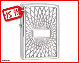 [ZEE87Z.305] ZIPPO MD. 20439 KALEIDOSCOPE SILVER PLATA
