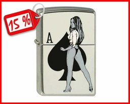 [ZJ87Z.896] ZIPPO MD. 250 GIRL/SPADE