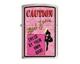 [ZV810.485] ZIPPO MD. 200 CAUTION GIRL ZONE