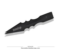 [124.76034] PINZA METALICA ANIMALESYS NEGRA 21 CM