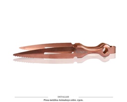 [124.76038] PINZA METALICA ANIMALESYS COBRE 23 CM