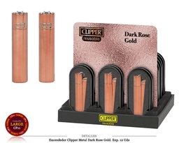 [200.9330] ENCD. CLIPPER METAL DARK ROSE GOLD 12 UDS