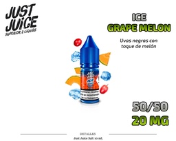 [110.85220] E-LIQUID JUST JUICE SALT GRAPE MELON ICE 20MG 