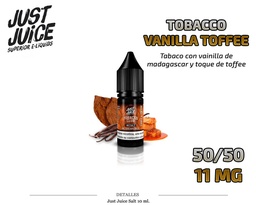 [110.85116] E-LIQUID JUST JUICE SALT TOBACCO VANILLA TOF. 11MG 10ML 