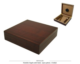 [123.856] HUMIDOR ANGELO CEDRO BASIC 23X21,5X6 CM