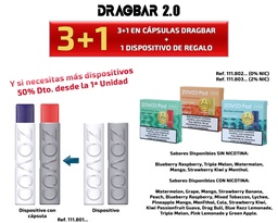 [00.01600] ZOOVOO DRAGBAR 2.0 PROMO CAPSULAS 3+1+DISPOSITIVO S/C