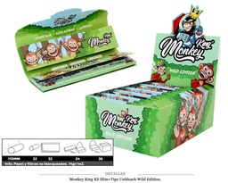 [115.60516] MONKEY KING KS SLIM+TIPS UNBLEACH WILD EDITION 24 UDS