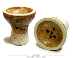 [124.79J003] CAZOLETA BARRO CHAMOTA TRADI GRANULADA 7X2.4X8 CM