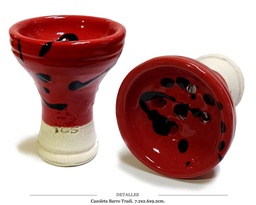 [124.79J004] CAZOLETA BARRO CHAMOTA TRADI LADY BUG 7.2X2.6X9.2 CM