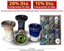 [124.79J009] CAZOLETA BARRO CHAMOTA PHUNNEL/TRADI SURTIDAS