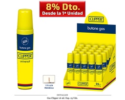 [114.515] GAS CLIPPER 16 ML 25 UDS