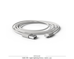 [100.310] CABLE GROOVY USB-APPLE 1M 1.5A