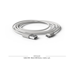 [100.311] CABLE GROOVY USB - MICRO USB 1M 1.5A