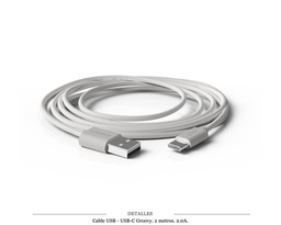 [100.315] CABLE GROOVY USB - USB C 2M 2.0A