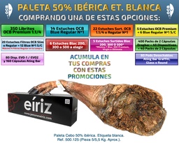 [00.00030] PROMOCIONES CERRADAS CON PALETA 50% IBERICA ET. BLANCA