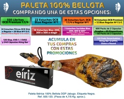 [00.00040] PROMOCIONES CERRADAS CON PALETA 100% BELLOTA ET. NEGRA