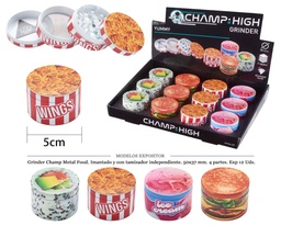 [125.15408] GRINDER CHAMP MET I.T.IND. FOOD 50X37MM 4P 12 UDS