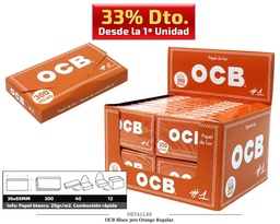 [115.10643] OCB BLOCS 300 70MM ORANGE 40 UDS