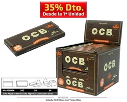 [115.108] OCB BLOCS 200 SLIM VIRGIN 20 UDS