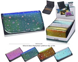 [121.05001] BOLSA TABACO CHAMP STARS 13,8X8CM 12 UDS