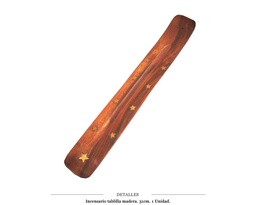 [126.508] INCENSARIO TABLILLA MADERA 31 CM