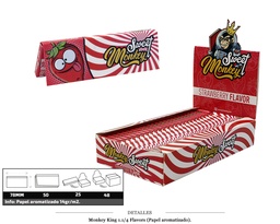 [115.61502] MONKEY KING 1 1/4 FLAVOUR STRAWBERRY 25 UDS