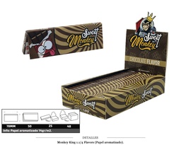 [115.61505] MONKEY KING 1 1/4 FLAVOUR CHOCOLAT 25 UDS